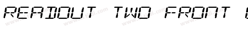 Readout Two Front OT字体转换